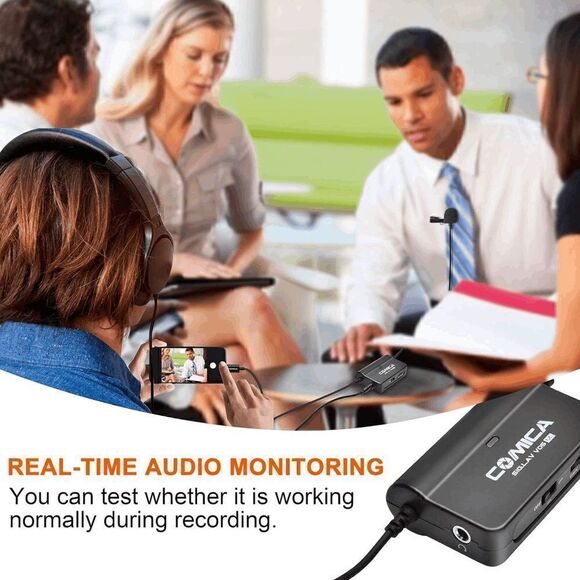 NWT Comica Audio SIG.LAV V05 MI Omnidirectional Lavalier Microphone with Gain an - Picture 7 of 13